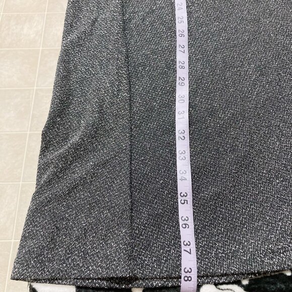 REITMANS Plus-size dark silver metallic mock neck flowy shift dress ~ 2X XXL - Picture 5 of 12